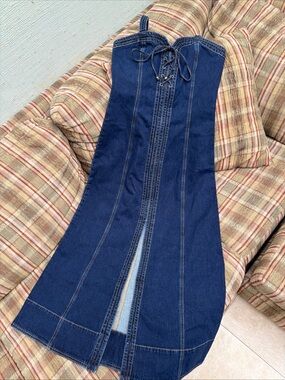 white christmas dresses Bonny Denim Midi Dress main image 0